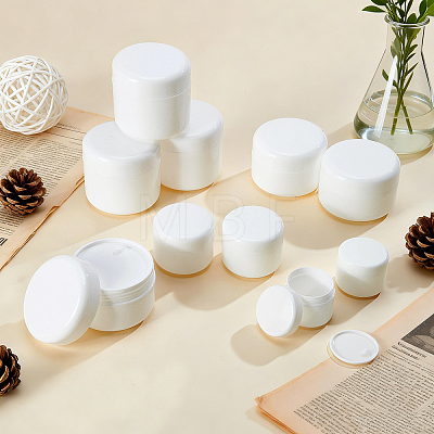 24Pcs 4 Styles Plastic Empty Portable Facial Cream Jar CON-WA0001-18-1