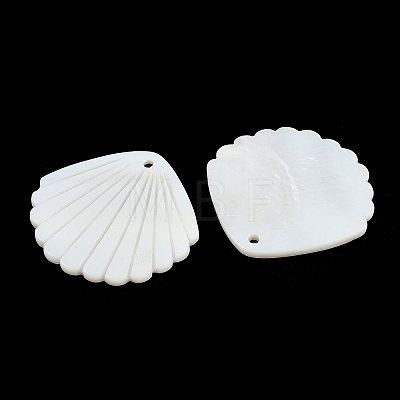 Natural Freshwater Shell Pendants SHEL-K006-45B-1