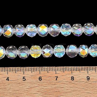 Electroplate Transparent Glass Beads Strands LS-GLAA-H040-01H-1