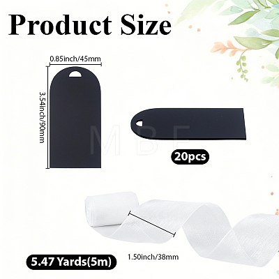 20Pcs Acrylic Wedding Seat Label AJEW-BM0001-24A-1