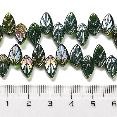 Electroplate Glass Beads Strands EGLA-B004-02A-AB04-1