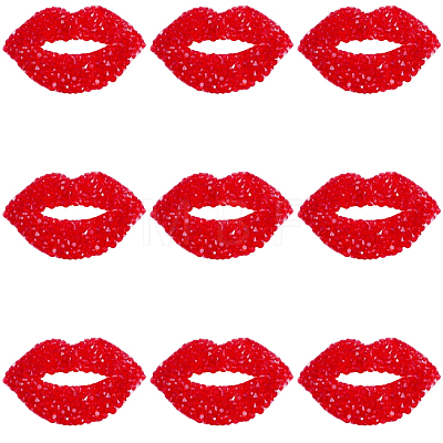 10Pcs Resin Hotfix Rhinestone DIY-GF0014-32-1