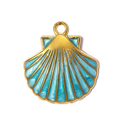 304 Stainless Steel Enamel Pendants STAS-OY015-32G-02-1