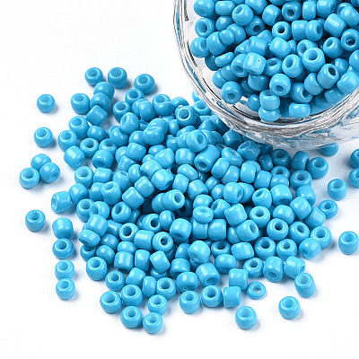 Baking Paint Glass Seed Beads SEED-S001-K10-1