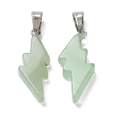 Natural Green Aventurine Pendants G-C057-01P-02-1