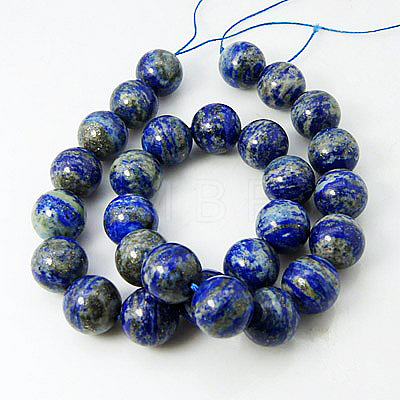 Natural Lapis Lazuli Beads Strands X-G-G099-4mm-7-1