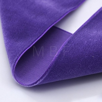 Polyester Velvet Ribbon for Gift Packing and Festival Decoration SRIB-M001-19mm-465-1