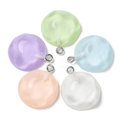 Translucent Resin Pendants RESI-A025-06E-1