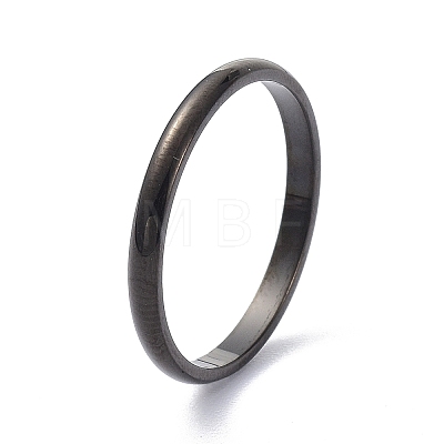 2mm Polished Plain Dome Finger Ring for Girl Women RJEW-C012-05C-EB-1