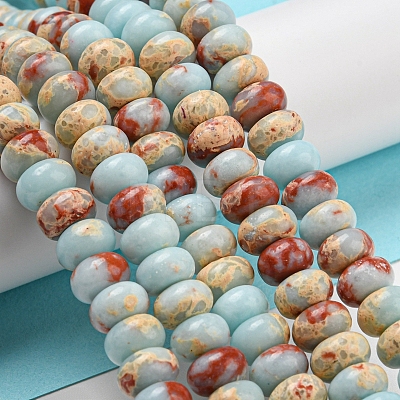 Synthetic Imperial Jasper Dyed Beads Strands G-D077-E01-01I-1