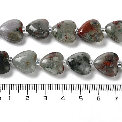 Natural African Bloodstone Beads Strands G-E614-A19-01-1