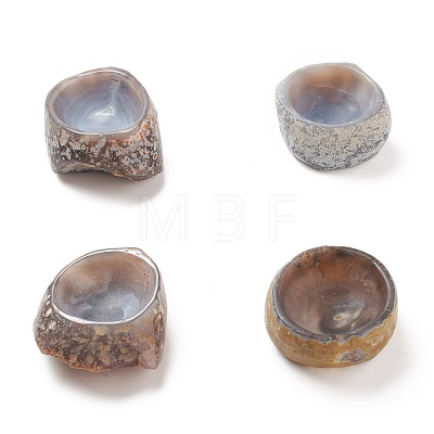 Raw Natural Agate Ashtray Stone Home Display Decorations G-I264-06-1