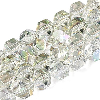Electroplate Glass Beads Strands EGLA-T021-21E-1