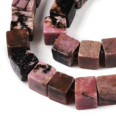 Natural Rhodonite Beads Strands G-T139-6x6-16A-1