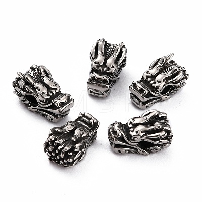 304 Stainless Steel Beads STAS-J034-13AS-1
