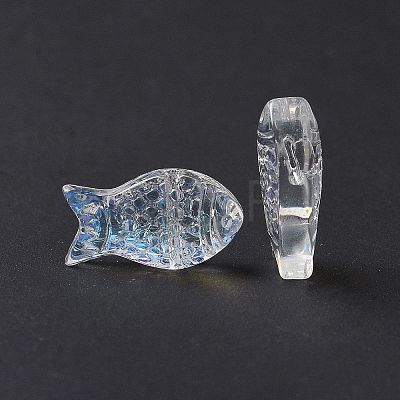 Transparent Electroplate Glass Beads GLAA-I050-10K-1