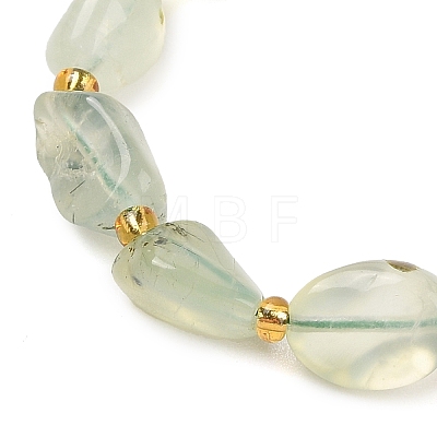 Natural Prehnite Chip Beads Bracelets & Necklaces Sets SJEW-P004-01P-01-1