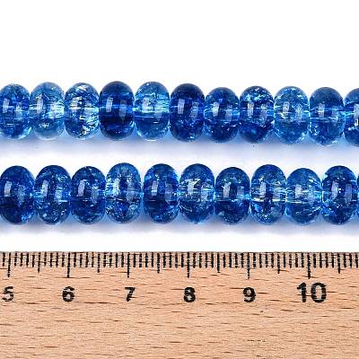 Baking Paint Transparent Glass Beads Strands DGLA-N005-12D-1