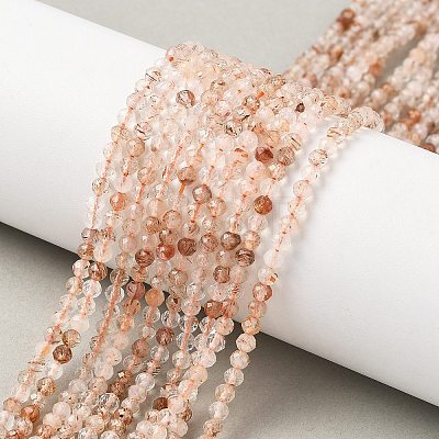 Natural Rutilated Quartz Beads Strands G-L622-C06-3mm-1