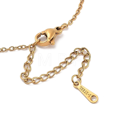 PVD Vacuum Plating 201 Stainless Steel Pendant Necklaces NJEW-R267-02M-G-1