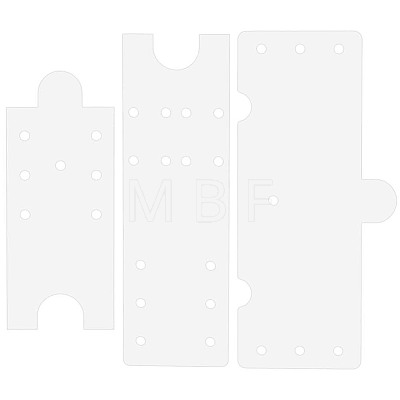 3Pcs 3 Styles Acrylic Templates TOOL-BC0003-53-1