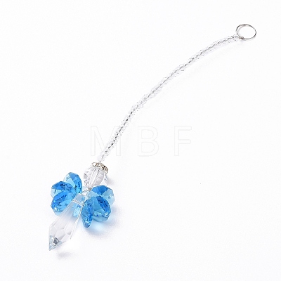 Crystal Fairy Beaded Wall Hanging Decoration Pendant Decoration HJEW-G019-02A-1