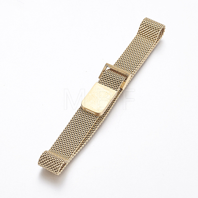 Vacuum Plating 430 Stainless Steel Mesh Bracelet Making MAK-L021-01G-1