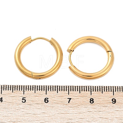 Ion Plating(IP) 304 Stainless Steel Huggie Hoop Earrings X-EJEW-O087-06A-1