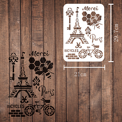 Large Plastic Reusable Drawing Painting Stencils Templates DIY-WH0202-034-1