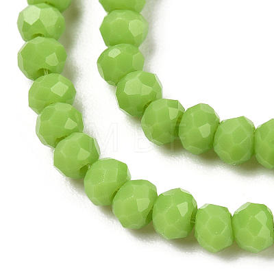 Opaque Solid Color Imitation Jade Glass Beads Strands EGLA-A044-P6mm-D30-1