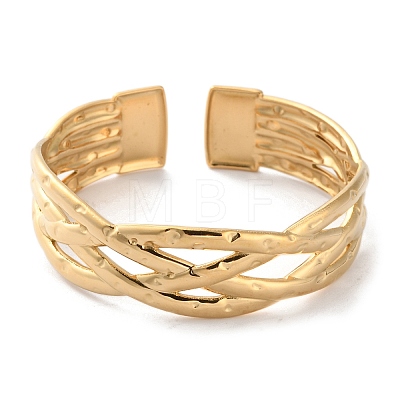 304 Stainless Steel Cuff Bangles for Women BJEW-K263-05G-05-1