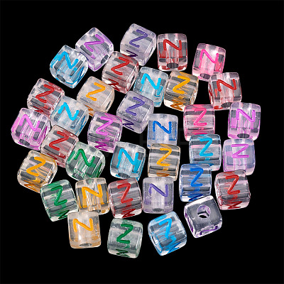 50Pcs Acrylic European Beads MACR-TADJ0001-13Z-1