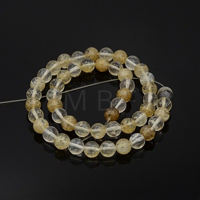 Round Glass Beads Strands G-P070-07-6mm-1