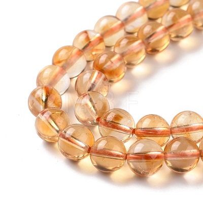 Natural Citrine Beads Strands G-E109-01A-1