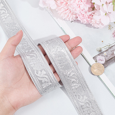 10M Vintage Jacquard Polyester Ribbon OCOR-DR0001-31B-1
