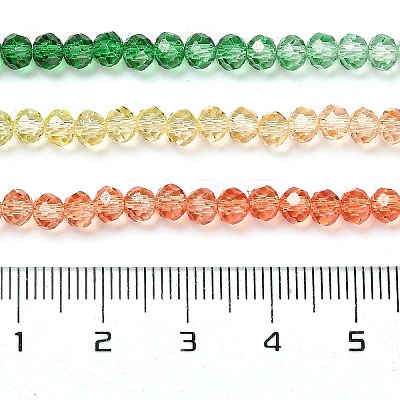 Transparent Painted Glass Beads Strands DGLA-A034-T4mm-A04-1