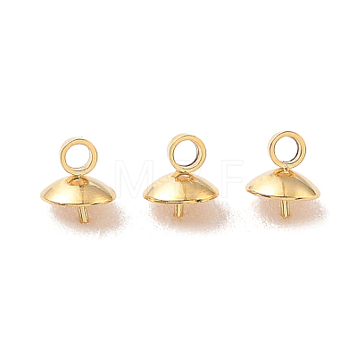 304 Stainless Steel Cup Pear Cup Peg Bails Pin Pendants STAS-G248-03-1