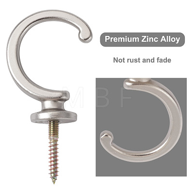 Spritewelry 16Pcs 2 Style Zinc Alloy Hook Hanger FIND-SW0001-04P-1
