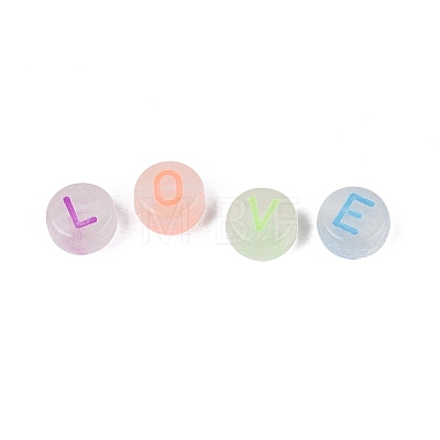 Luminous Enamel Transparent Acrylic Beads TACR-Q013-05B-M-1