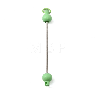 Plastic Beadable Keychain Bar for Jewelry Making DIY Crafts AJEW-C040-01D-1-1