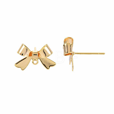 Brass Stud Earring Findings X-KK-S360-174-1