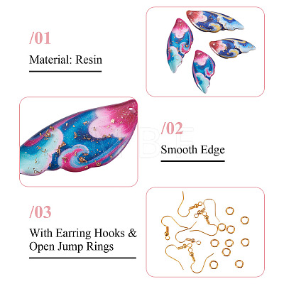 DIY Earring Making Kits DIY-TA0015-08-1