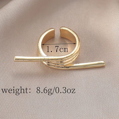 Exaggerated French Alloy Cuff Rings for Women VT2339-6-1