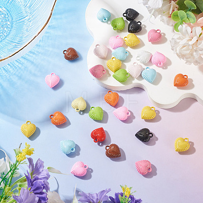 50Pcs Baking Paint Acrylic Pendants OACR-TA0004-83A-1