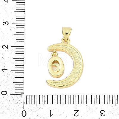 Brass Micro Pave Cubic Zirconia Pendants KK-I723-19G-02-1