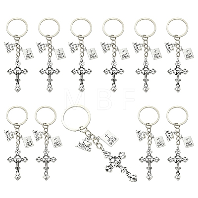 20Pcs Alloy Pendant Keychain KEYC-YW00254-1