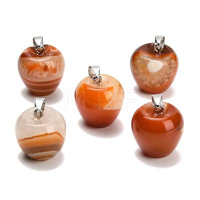 Teachers' Day Natural Agate Pendants GG-K002-14F-1
