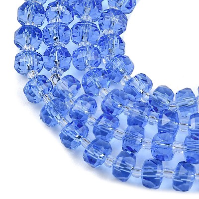 Transparent Glass Beads Strands GLAA-P076-01A-08-1