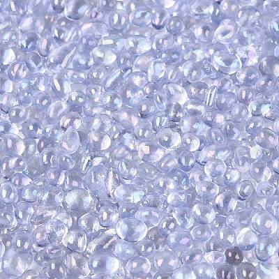 Transparent Electroplate Glass Beads EGLA-Q138-01G-1