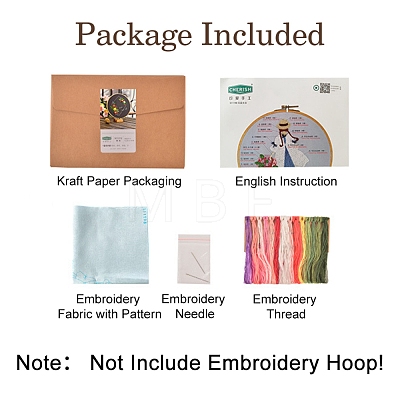 Embroidery Starter Kits DIY-P077-067-1